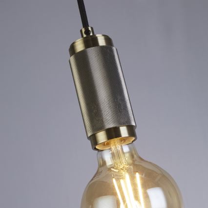 Searchlight - Κρεμαστό φωτιστικό με καλώδιο SUSPENSION 1xE27/60W/230V σε ορείχαλκο