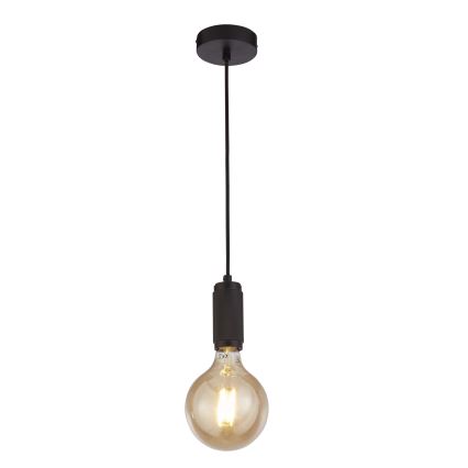 Searchlight - Κρεμαστό φωτιστικό με καλώδιο SUSPENSION 1xE27/60W/230V μαύρο