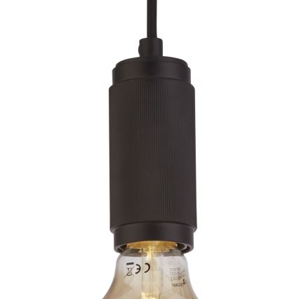 Searchlight - Κρεμαστό φωτιστικό με καλώδιο SUSPENSION 1xE27/60W/230V μαύρο