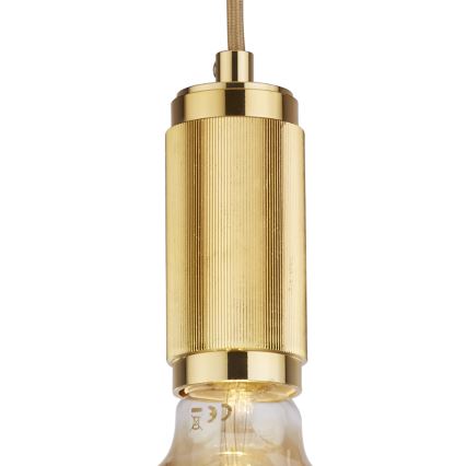 Searchlight - Κρεμαστό φωτιστικό σε καλώδιο SUSPENSION 1xE27/60W/230V χρυσό