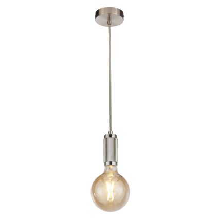Searchlight - Κρεμαστό φωτιστικό με καλώδιο SUSPENSION 1xE27/60W/230V ασημί