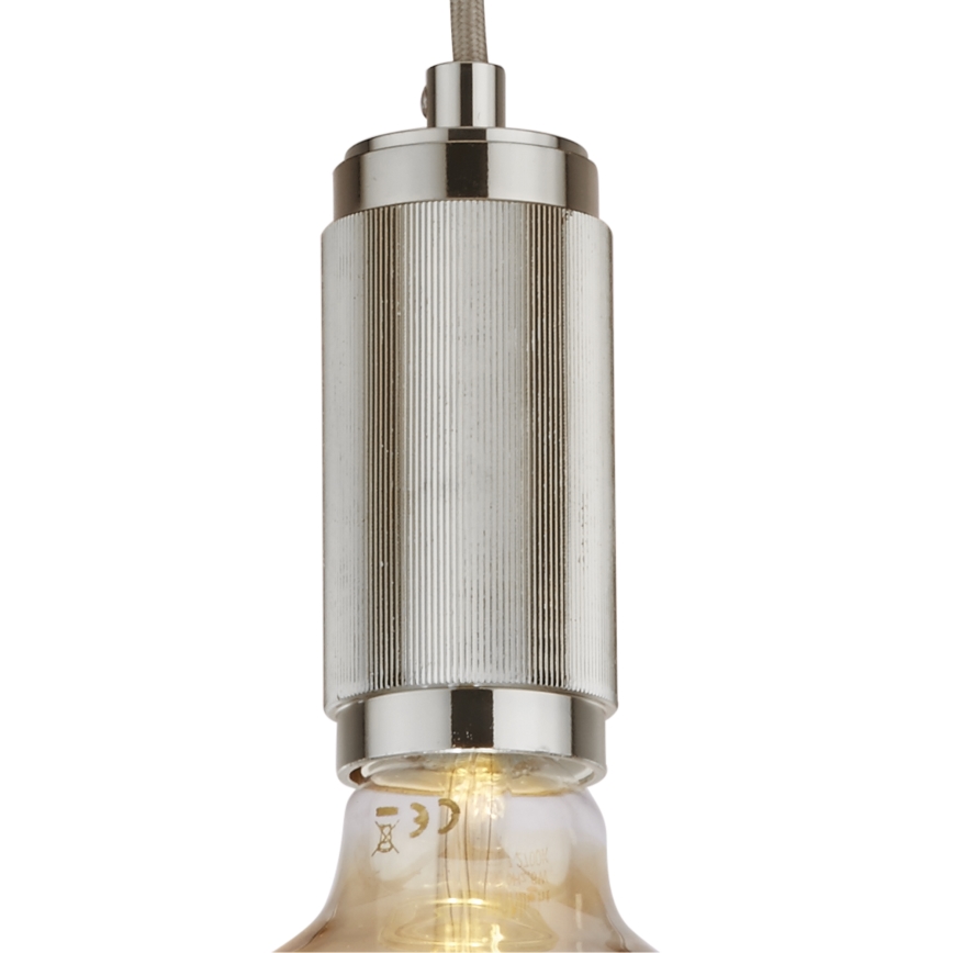Searchlight - Κρεμαστό φωτιστικό με καλώδιο SUSPENSION 1xE27/60W/230V ασημί