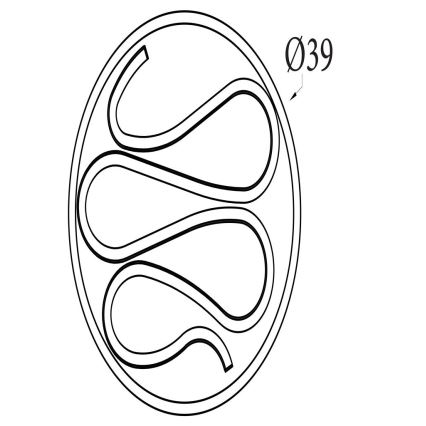 Searchlight - LED ρυθμιζόμενο φωτιστικό οροφής ZENDISC LED/20W/230V 3000K Ø 39 cm