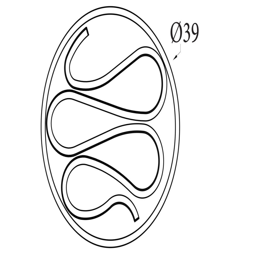 Searchlight - LED ρυθμιζόμενο φωτιστικό οροφής ZENDISC LED/20W/230V 3000K Ø 39 cm