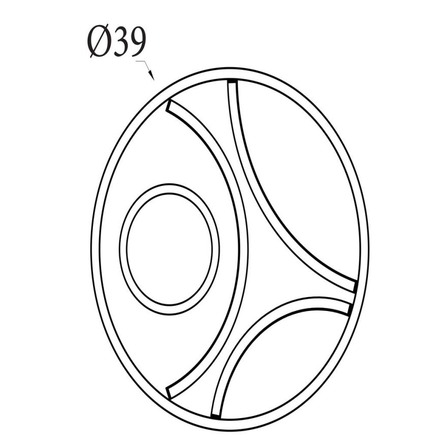 Searchlight - Ρυθμιζόμενο φωτιστικό οροφής LED ZENDISC LED/20W/230V 3000K διάμ. 39 εκ.