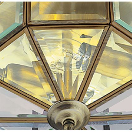 Searchlight - Φωτιστικό οροφής FLUSH 2xE14/60W/230V ορείχαλκος