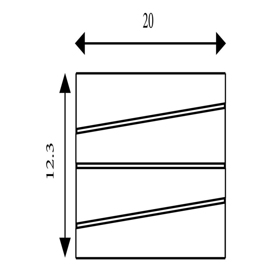 Searchlight - LED επιτοίχιο φωτιστικό SECTION LED/18W/230V μαύρο