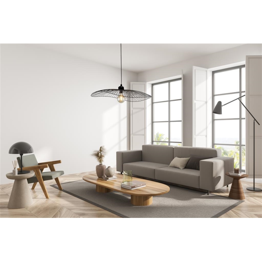 Searchlight - Κρεμαστό φωτιστικό οροφής WAVE 1xE27/60W/230V μαύρο