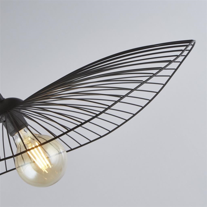 Searchlight - Κρεμαστό φωτιστικό οροφής WAVE 1xE27/60W/230V μαύρο