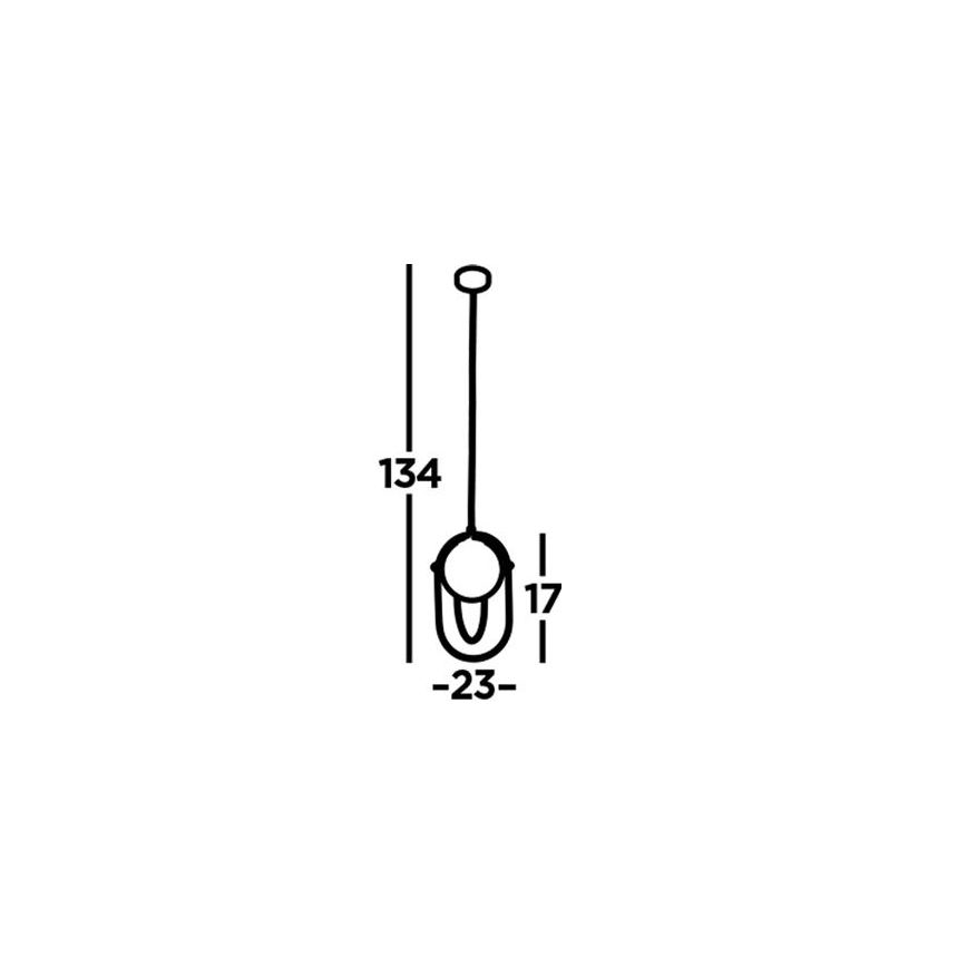 Searchlight - Κρεμαστό φωτιστικό οροφής μονόφωτο AXIS 1xE27/60W/230V μαύρο
