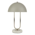 Searchlight - Eπιτραπέζια λάμπα DOME 1xG9/7W/230V ασημί