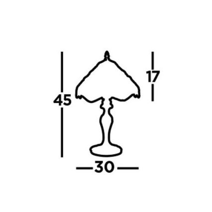 Searchlight - Επιτραπέζιο φωτιστικό Tiffany DRAGONFLY 1xE27/60W/230V