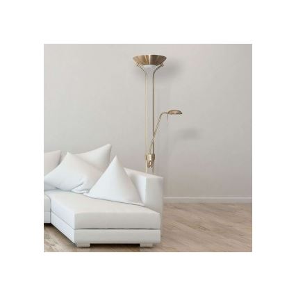 Searchlight - Φωτιστικό δαπέδου ντιμαριζόμενο MOTHILD 1xR7s/14W+1xG9/8W/230V