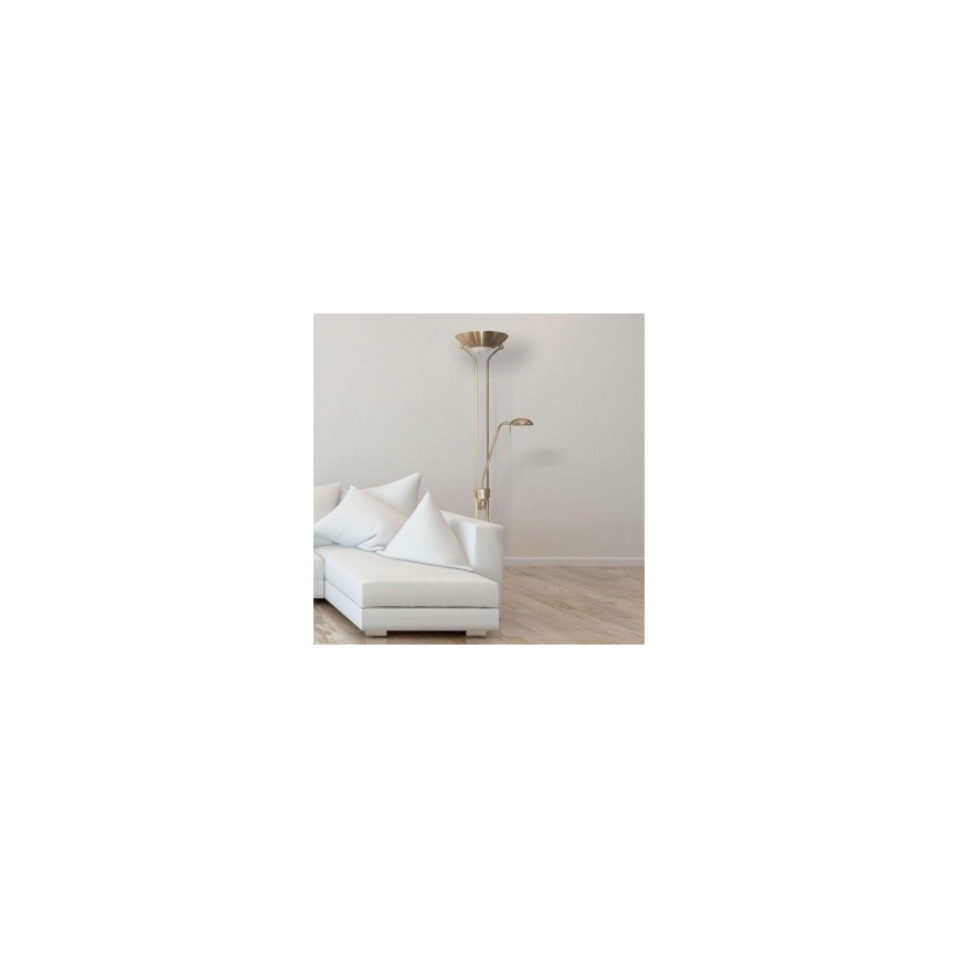 Searchlight - Φωτιστικό δαπέδου ντιμαριζόμενο MOTHILD 1xR7s/14W+1xG9/8W/230V