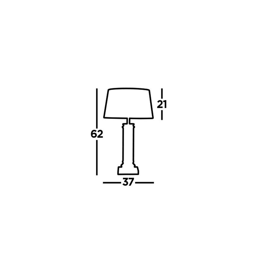 Searchlight - Επιτραπέζιο φωτιστικό PEDESTAL 1xE27/60W/230V μαύρο