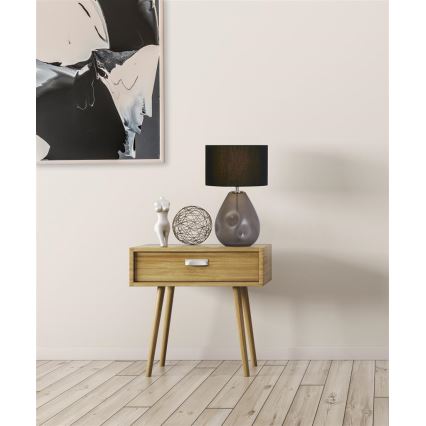 Searchlight - Επιτραπέζιο φωτιστικό DEVON 1xE27/60W/230V μαύρο
