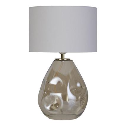 Searchlight - Επιτραπέζιο φωτιστικό DEVON 1xE27/60W/230V γκρι/καπνιστό