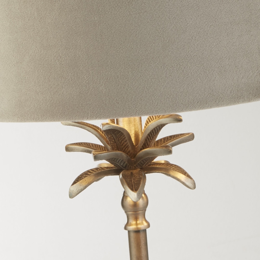 Searchlight - Eπιτραπέζιο φωτιστικό PALM 1xE27/10W/230V μπεζ/ματ χρώμιο