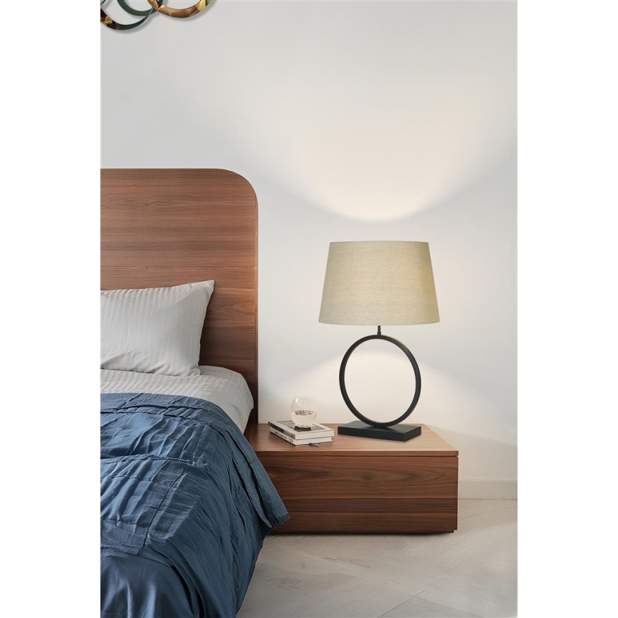 Searchlight - Επιτραπέζιο φωτιστικό ELEGANT 1xE27/60W/230V σε κρεμ απόχρωση