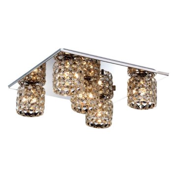 Searchlight - Φωτιστικό οροφής 5xG9/40W/230V γυαλιστερό χρώμιο