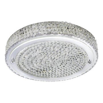 Searchlight - Φωτιστικό οροφής LED FLUSH LED/24W/230V διάμετρος 40 cm χρώμιο