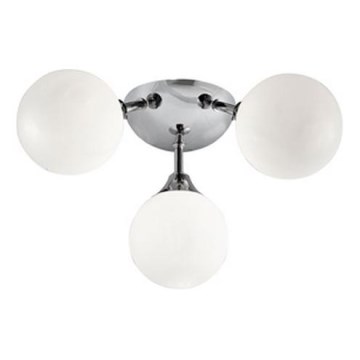 Searchlight - Φωτιστικό οροφής μπάνιου FLUSH 3xG9/33W/230V IP44 ματ χρώμιο