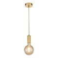 Searchlight - Κρεμαστό φωτιστικό σε καλώδιο SUSPENSION 1xE27/60W/230V χρυσό