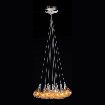 Searchlight - Κρεμαστό φωτιστικό οροφής 10xG4/20W/230V χρυσό