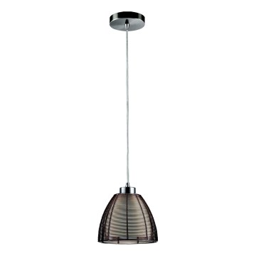 Searchlight - Κρεμαστό φωτιστικό οροφής 1xE27/60W/230V διάμετρος 19 cm καφέ