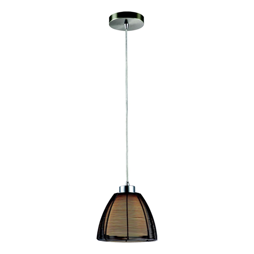 Searchlight - Κρεμαστό φωτιστικό οροφής 1xE27/60W/230V διάμετρος 19 cm μαύρο