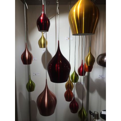 Searchlight - Κρεμαστό φωτιστικό οροφής VIBRANT 1xE14/40W/230V κόκκινο