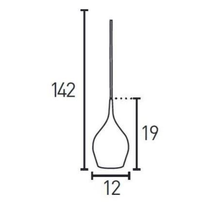 Searchlight - Κρεμαστό φωτιστικό οροφής VIBRANT 1xE14/40W/230V κόκκινο