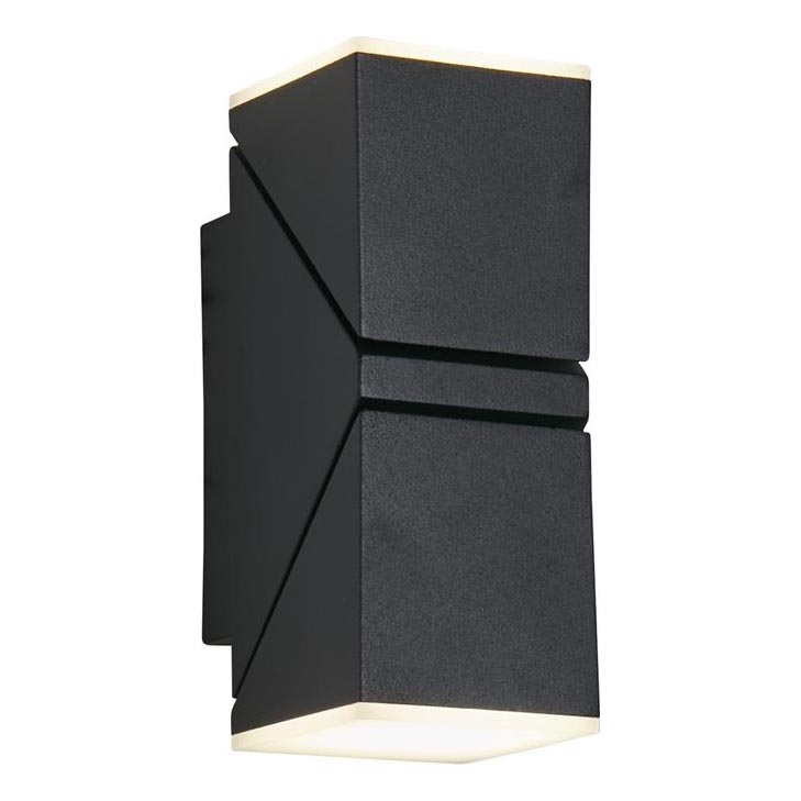 Searchlight - LED εξωτερικό φωτιστικό τοίχου MONTANA 2xLED/6W/230V IP44