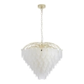 Searchlight - Πολυέλαιος με αλυσίδα FEATHER 10xE14/60W/230V