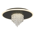 Searchlight - Ρυθμιζόμενο LED φωτιστικό οροφής DELUGE LED/20W/230V, διάμετρος 31,5 cm, μαύρο