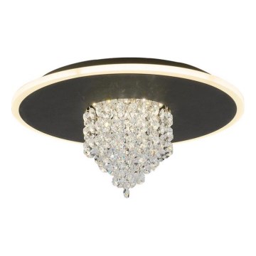 Searchlight - Ρυθμιζόμενο LED φωτιστικό οροφής DELUGE LED/20W/230V, διάμετρος 31,5 cm, μαύρο