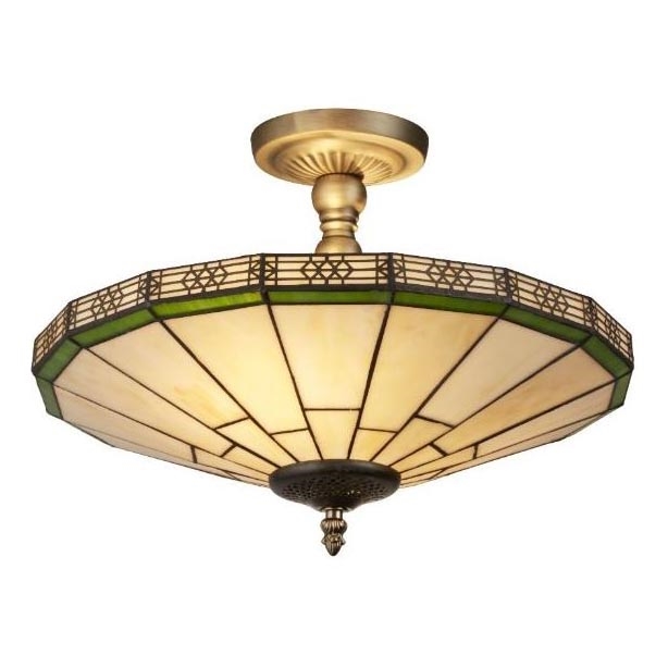 Searchlight - Tiffany οροφής φωτιστικό NEW YORK 2xE14/40W/230V