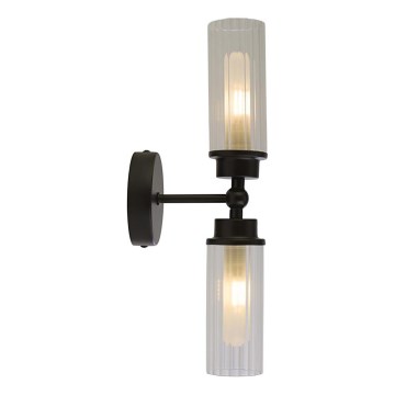 Searchlight - Επιτοίχιο φωτιστικό IMPERIAL 2xG9/33W/230V μαύρο