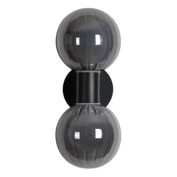 Searchlight - Επιτοίχιο φωτιστικό LUMINSPHERE 2xG9/7W/230V μαύρο