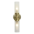 Searchlight - Επιτοίχιο φωτιστικό IMPERIAL 2xG9/33W/230V ορείχαλκος