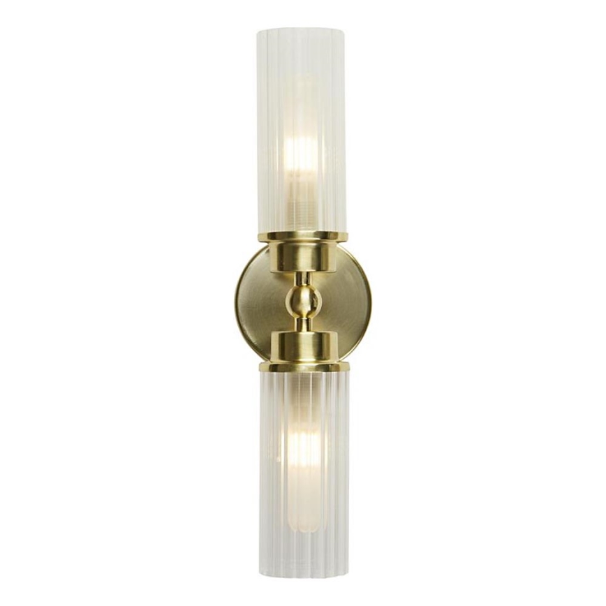 Searchlight - Επιτοίχιο φωτιστικό IMPERIAL 2xG9/33W/230V ορείχαλκος