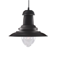 Searchlight - Κρεμαστό φωτιστικό με καλώδιο FISHERMAN 1xE27/60W/230V μαύρο