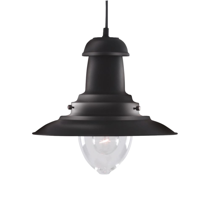 Searchlight - Κρεμαστό φωτιστικό με καλώδιο FISHERMAN 1xE27/60W/230V μαύρο