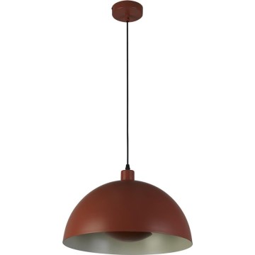Searchlight - Κρεμαστό φωτιστικό με καλώδιο MARS 1xE27/60W/230V Ø 25 cm τούβλινο