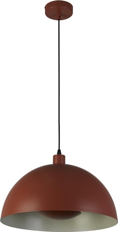 Searchlight - Κρεμαστό φωτιστικό με καλώδιο MARS 1xE27/60W/230V Ø 25 cm τούβλινο