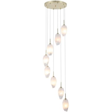 Searchlight - Κρεμαστό φωτιστικό με καλώδιο ROCKY 8xG9/33W/230V