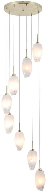 Searchlight - Κρεμαστό φωτιστικό με καλώδιο ROCKY 8xG9/33W/230V