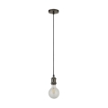 Searchlight - Κρεμαστό φωτιστικό με καλώδιο SUSPENSION 1xE27/60W/230V ανθρακί