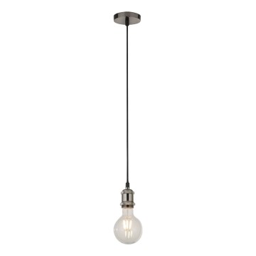 Searchlight - Κρεμαστό φωτιστικό με καλώδιο SUSPENSION 1xE27/60W/230V ασημί