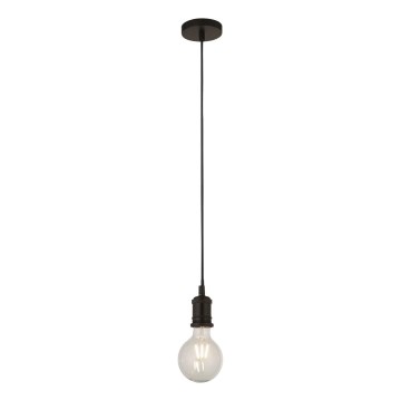 Searchlight - Κρεμαστό φωτιστικό με καλώδιο SUSPENSION 1xE27/60W/230V μαύρο